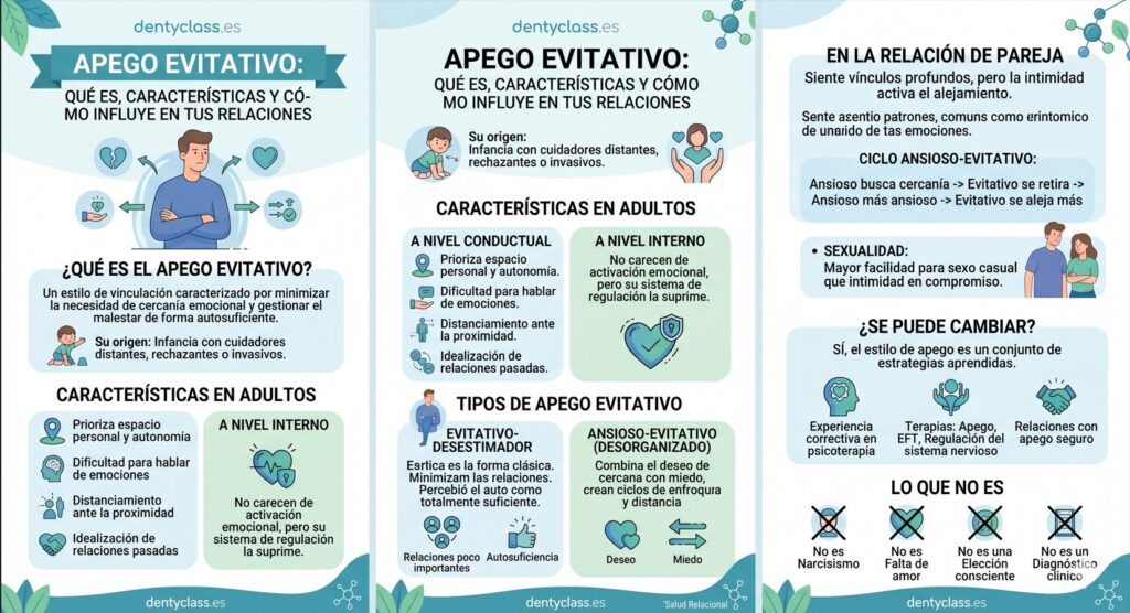que es el apego evitativo